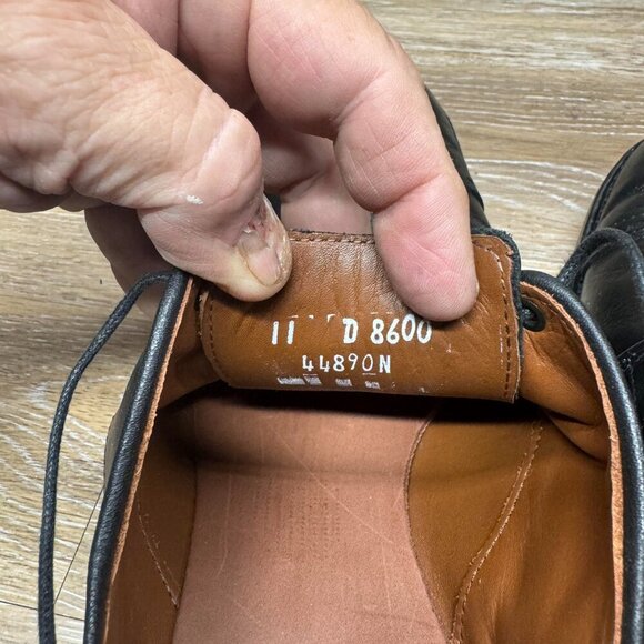 Allen Edmonds Madison Avenue Black Leather Cap Toe Oxfords Men's Size 11 - Picture 5 of 8